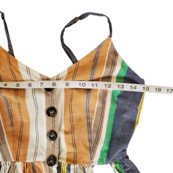 JAPNA Women's Striped Button-Front Midi Dress Multicolor Size S - Picture 8 of 10